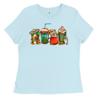 Baby Blue mexican coffee cups Ladies Tee - Jasminsmagicworld