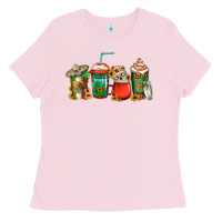 Bubblegum Pink mexican coffee cups Ladies Tee - Jasminsmagicworld