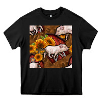 Black pig and barn Heavy Core Tee - BundleAndBundleShop