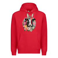 Happy Easter Cow Easter Day Premium Hoodie | Teevron