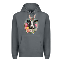 Rock Happy Easter Cow Easter Day Premium Hoodie - CowGirlArtShop
