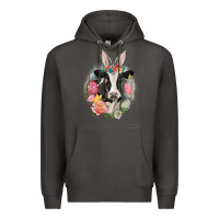 Smoke Happy Easter Cow Easter Day Premium Hoodie - CowGirlArtShop
