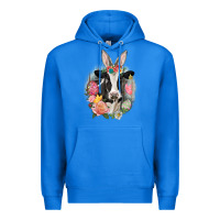 True Royal Happy Easter Cow Easter Day Premium Hoodie - CowGirlArtShop
