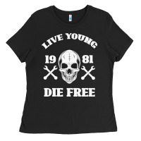 Black Live Young Die Free Ladies Tee - Bettercallsaul