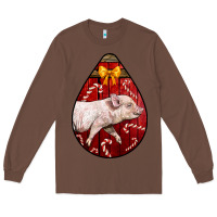 Chestnut christmas pig Long Sleeve Tee - LillyAllenDesigns