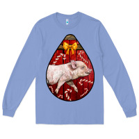 Colony Blue christmas pig Long Sleeve Tee - LillyAllenDesigns