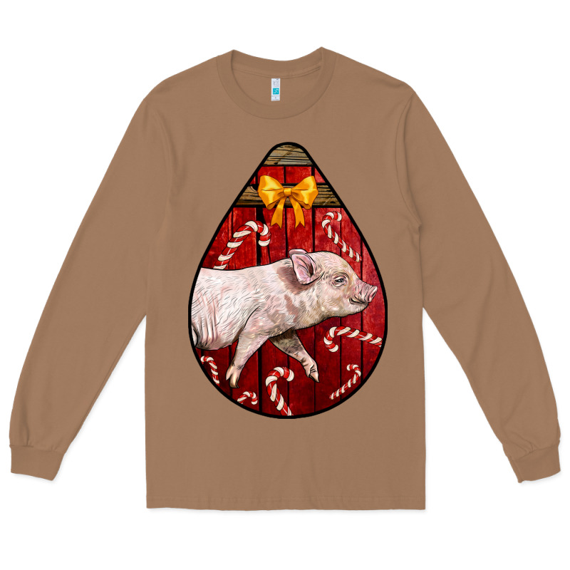 Christmas Pig Long Sleeve Tee by LillyAllenDesigns | Teevron