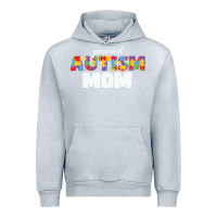 Heather Grey LIL Autism Mom Urban Hoodie - CowhideDigitalArt