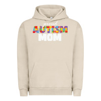 Pigment French Oak LIL Autism Mom Urban Hoodie - CowhideDigitalArt