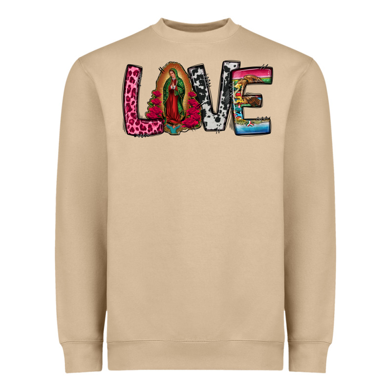 Our Lady Of Guadalupe Love Heavyweight Sweatshirt by Jasminsmagicworld | Teevron