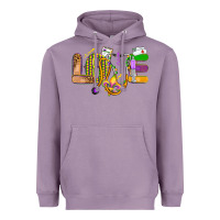 Lavender love nurse mardi gras Heavyweight Hoodie - OliviaCreatesArt