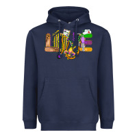 Navy love nurse mardi gras Heavyweight Hoodie - OliviaCreatesArt
