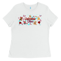 White love vibes and valentines Ladies Tee - AdoDesignShop