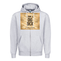 Heather Grey sarcastic funny i have a dig bick Zipper Hoodie - TumblerDesignByShophia