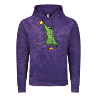 Cloud Purple trendy christmas tree Vintage Hoodie - MaliasSmallBusiness