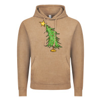 Vintage Coffee trendy christmas tree Vintage Hoodie - MaliasSmallBusiness