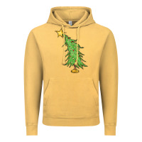 Vintage Mustard trendy christmas tree Vintage Hoodie - MaliasSmallBusiness