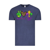 Vintage Denim peace love mardi gras Vintage Tee - JahusDesignShop