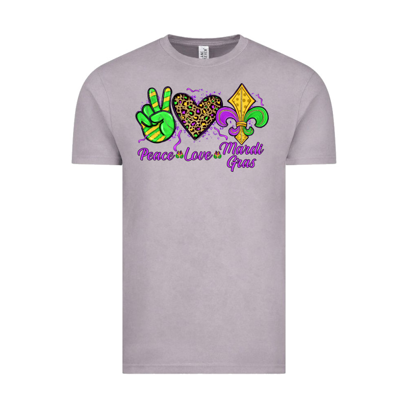 Peace Love Mardi Gras Vintage Tee by JahusDesignShop | Teevron