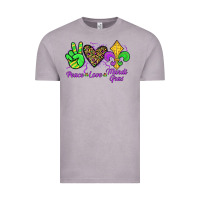 Vintage Zinc peace love mardi gras Vintage Tee - JahusDesignShop