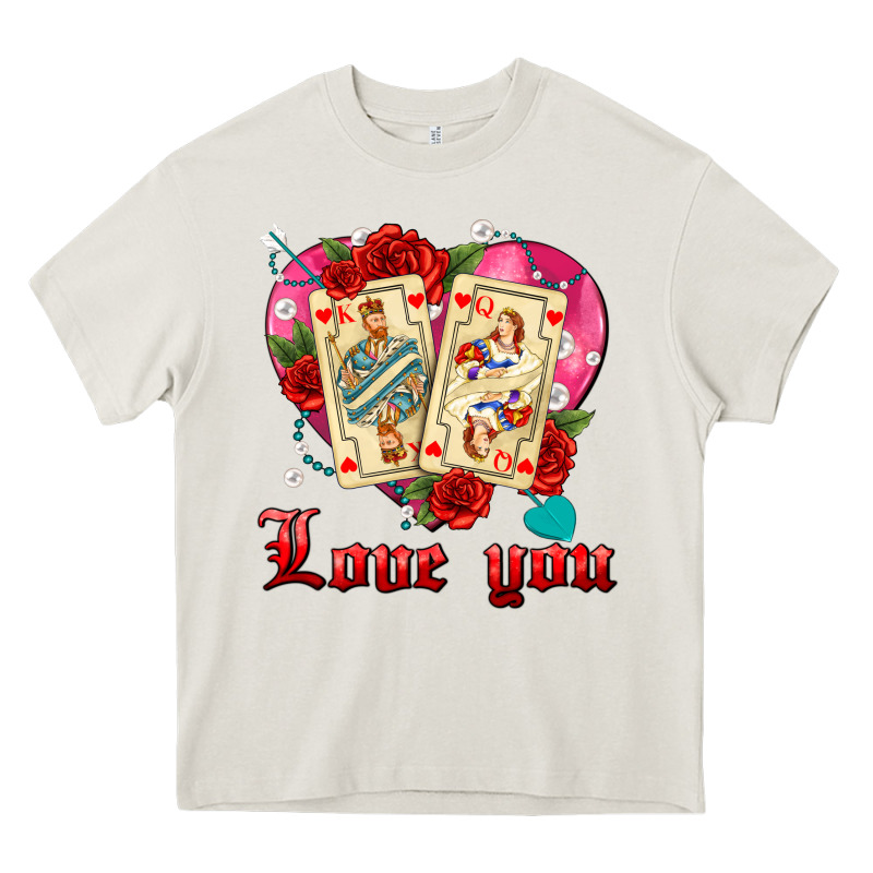 Love You Playing Cards Roses And Pearls Heavy Core Tee by AdoDesignShop | Teevron