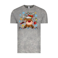 Cloud Rock christmas deer school Vintage Tee - MaliasSmallBusiness