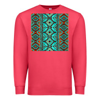 Cardinal Aztec Turquoise Pattern Premium Sweatshirt - CowCowDesign