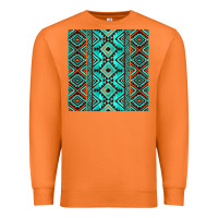 Carrot Aztec Turquoise Pattern Premium Sweatshirt - CowCowDesign
