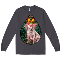 Smoke christmas pig Long Sleeve Tee - LillyAllenDesigns