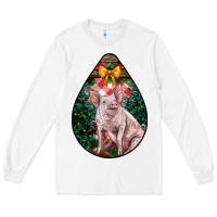 White christmas pig Long Sleeve Tee - LillyAllenDesigns