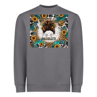 Storm mom life messy bun western Heavyweight Sweatshirt - Jasminsmagicworld