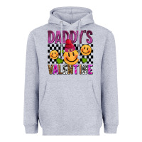 Heather Grey daddys valentine olivia Heavyweight Hoodie - OliviaCreatesArt