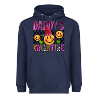 Navy daddys valentine olivia Heavyweight Hoodie - OliviaCreatesArt