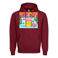 Burgundy here comes the sun Zipper Hoodie - TumblerDesignByShophia