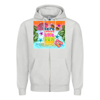 Dove Grey here comes the sun Zipper Hoodie - TumblerDesignByShophia