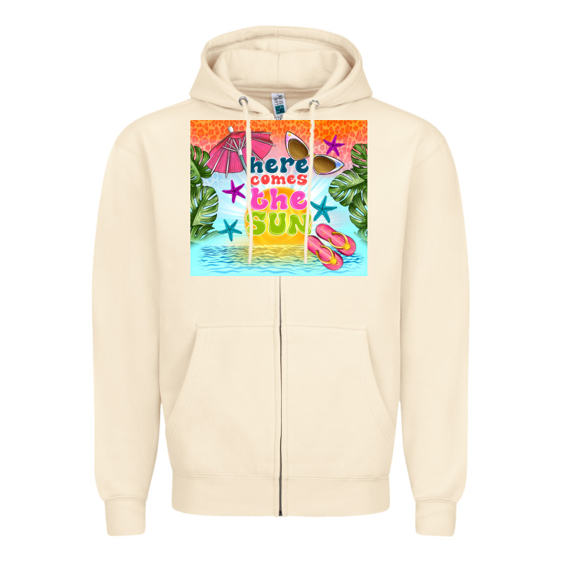 Here Comes The Sun Zipper Hoodie by TumblerDesignByShophia | Teevron
