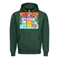 Sports Green here comes the sun Zipper Hoodie - TumblerDesignByShophia