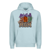 Blue Mist Basketball Mom Premium Hoodie - HowdyJamesFarm