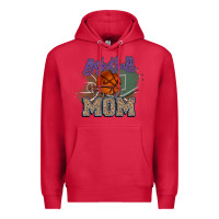 Cardinal Basketball Mom Premium Hoodie - HowdyJamesFarm