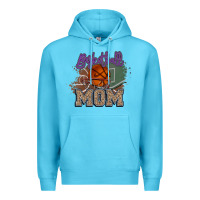 Ocean Blue Basketball Mom Premium Hoodie - HowdyJamesFarm