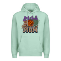 Seafoam Basketball Mom Premium Hoodie - HowdyJamesFarm