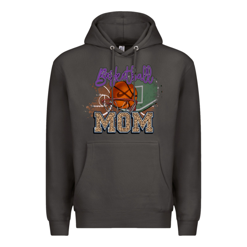 Basketball Mom Premium Hoodie by HowdyJamesFarm | Teevron