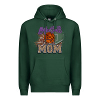 Sports Green Basketball Mom Premium Hoodie - HowdyJamesFarm