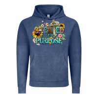 Vintage Denim created with a purpose Vintage Hoodie - NancyCooperArtShop