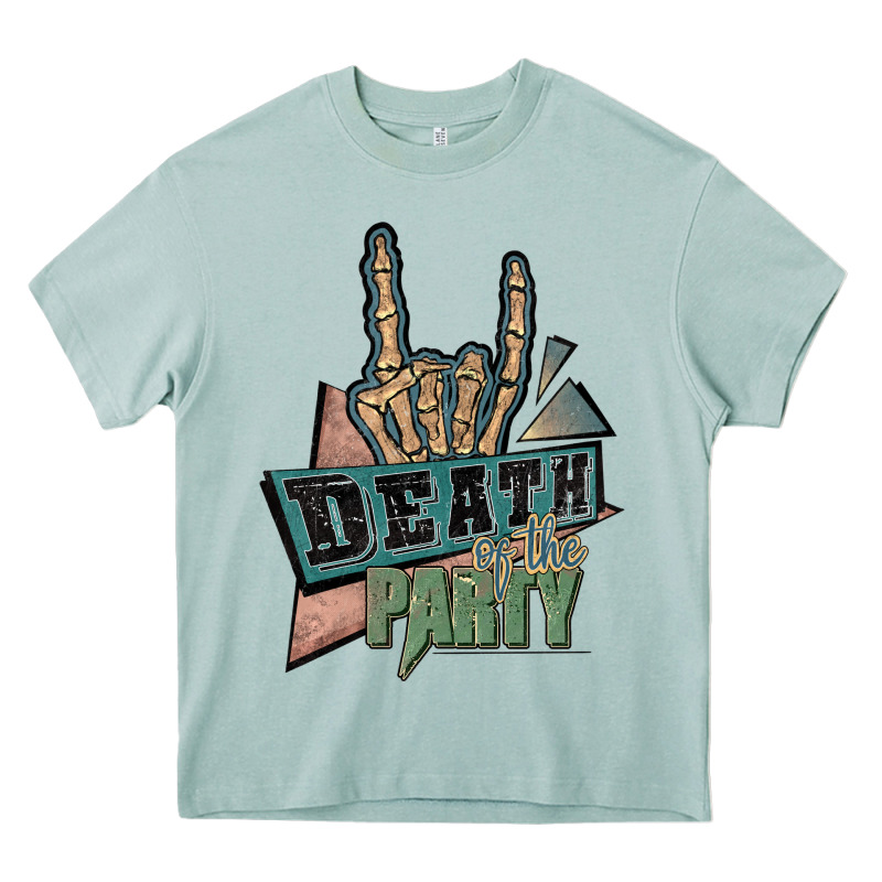 Death Of The Party White Heavy Core Tee by JahusDesignShop | Teevron