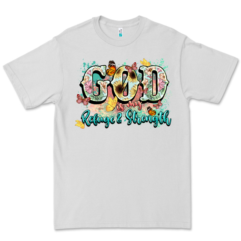 God Is My Refugee And Strength Premium Tee by NancyCooperArtShop | Teevron