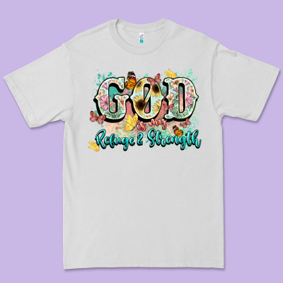 God Is My Refugee And Strength Premium Tee Designed By Nancycooperartshop