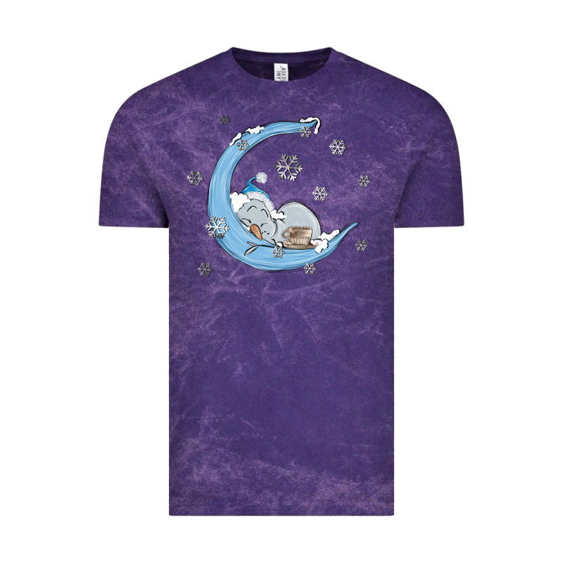 Snowman And Moon Vintage Tee by MaliasSmallBusiness | Teevron