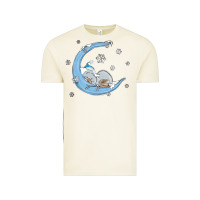 Vintage Arctic snowman and moon Vintage Tee - MaliasSmallBusiness