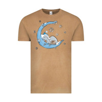 Vintage Camel snowman and moon Vintage Tee - MaliasSmallBusiness